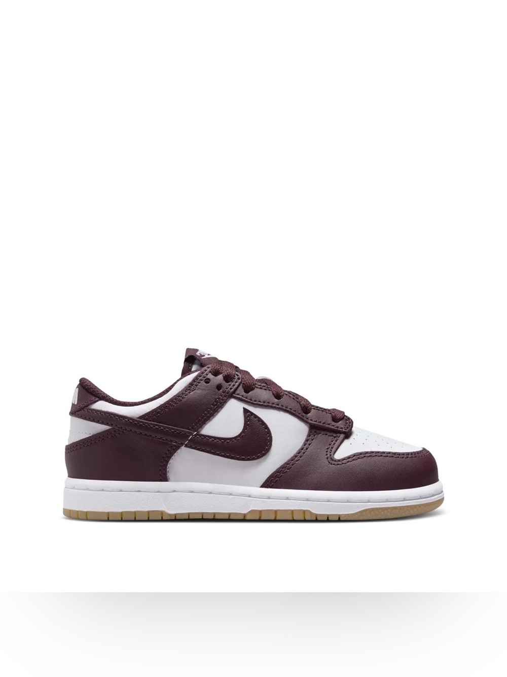 NIKE Dunk Low PS Burgundy Crish Gum Sneakers (Style Code: HJ9283-100)